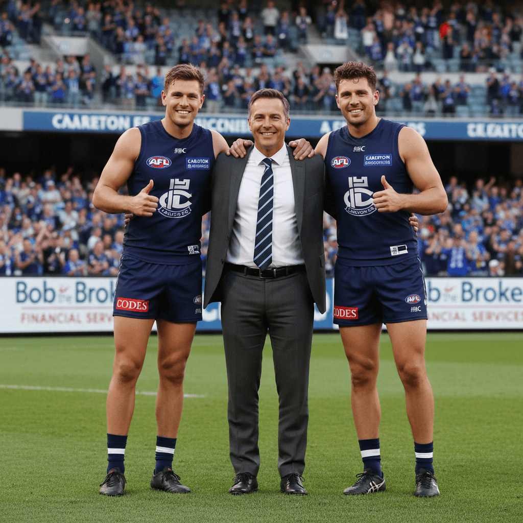 Kick Off the AFL Season with Carlton and Bob the Broker!